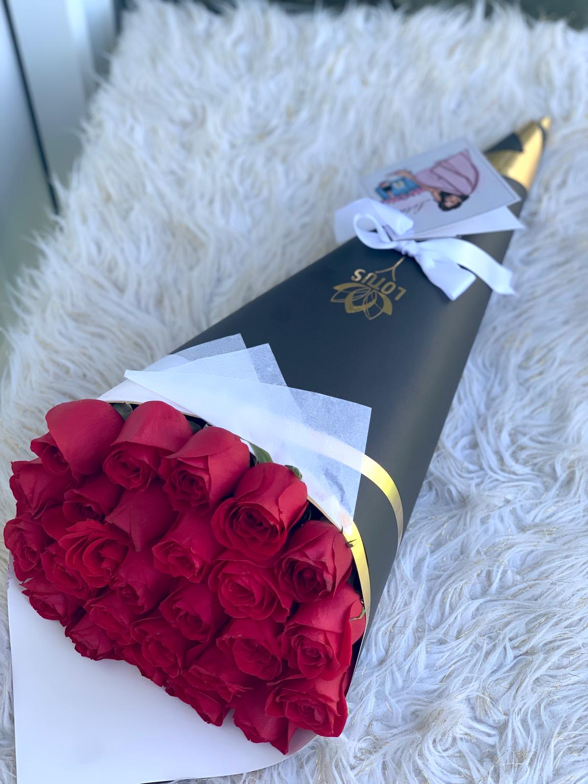 Cono de 20 Rosas - Imagen 3