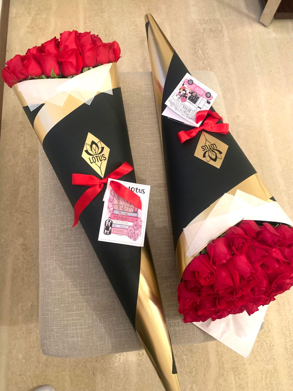 Cono de 50 rosas - Imagen 8